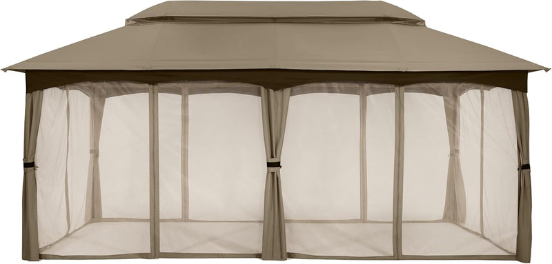 Load image into Gallery viewer, 10x20 Outdoor Patio Gazebo with Steel Frame and Netting Walls-CA
