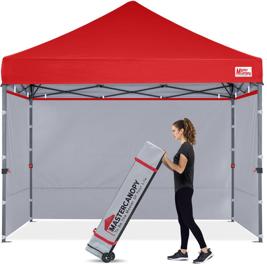 Leisure Sports Easy Pop-Up Canopy Tent with Sidewalls - 8x8, 10x10, 12x12