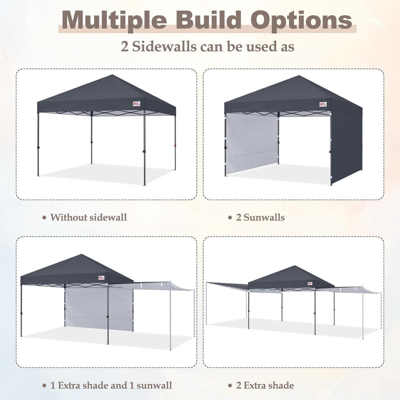 Load image into Gallery viewer, MASTERCANOPY 10x10 Pop-Up Canopy Tent with Two Shelters
