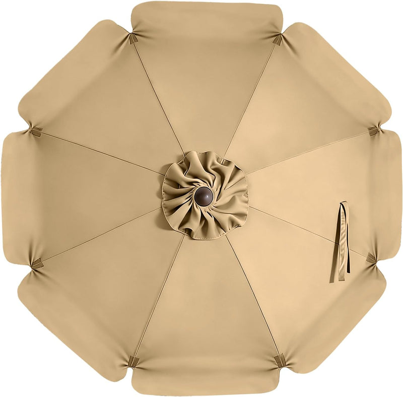 Load image into Gallery viewer, MASTERCANOPY Valance Patio Umbrella 6 Ribs 8 Ribs Replacement Top Only
