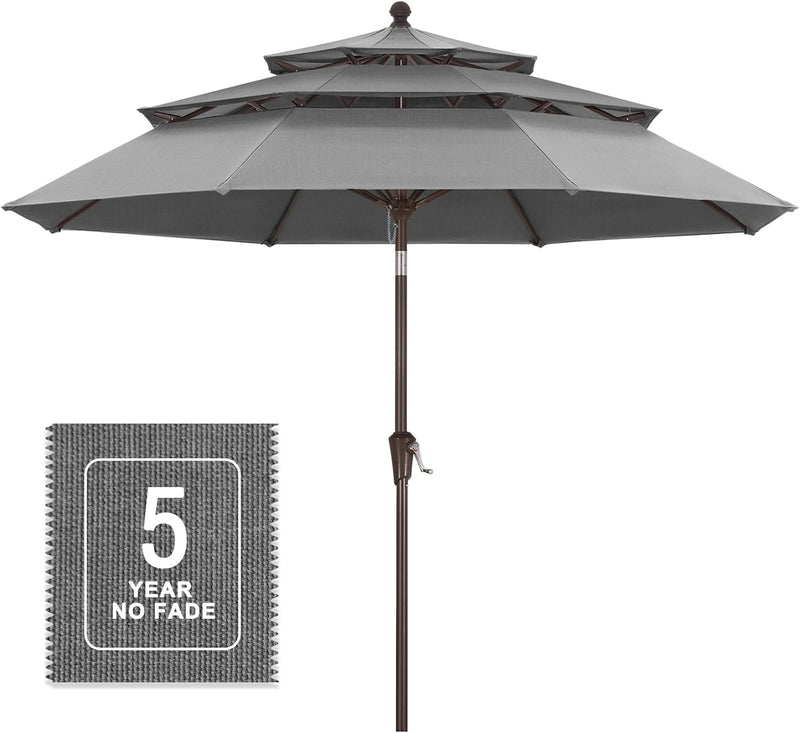5.5 ft patio umbrella ABCCANOPY OLEFIN 5-Year No Fading with Solar Lights 9FT 8Ribs Lighe Beige repellent Long lasting and easy to clean Item Specifications 10 ft Patio Umbrella Cantilever
