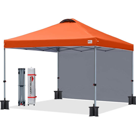 Leisure Sports 8x8/10x10 Durable Pop up Canopy Tent with Sidewall