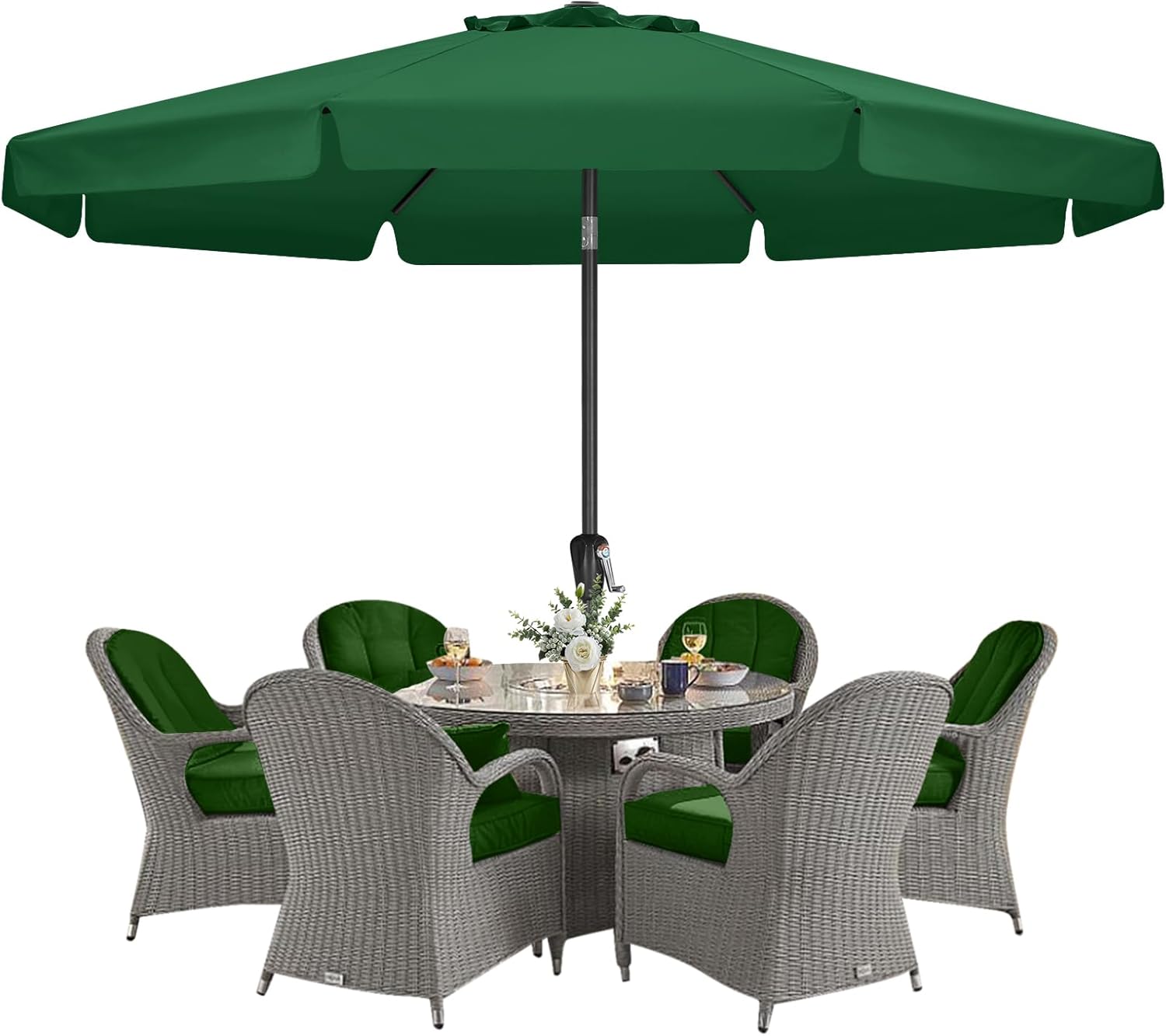 Amazon.com : Generic Round Patio Umbrella Market Table