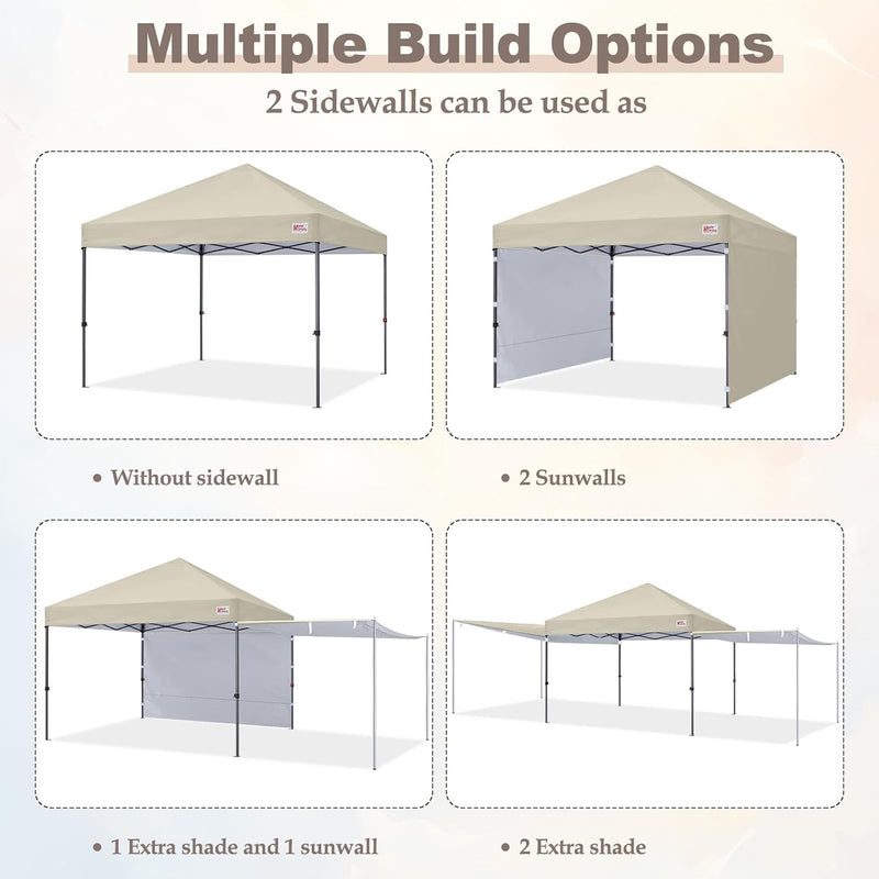 Load image into Gallery viewer, MASTERCANOPY 10x10 Pop-Up Canopy Tent with Two Shelters
