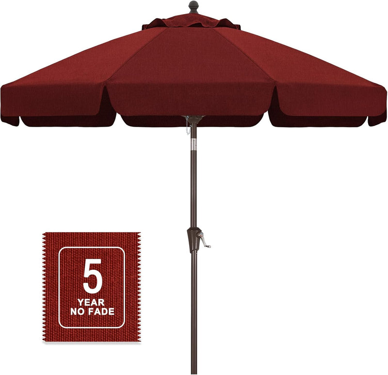 chili red patio umbrella PHI VILLA 15ft Large Outdoor with Base Included, Dark and functionality Best Cantilever Umbrellas 2025 -