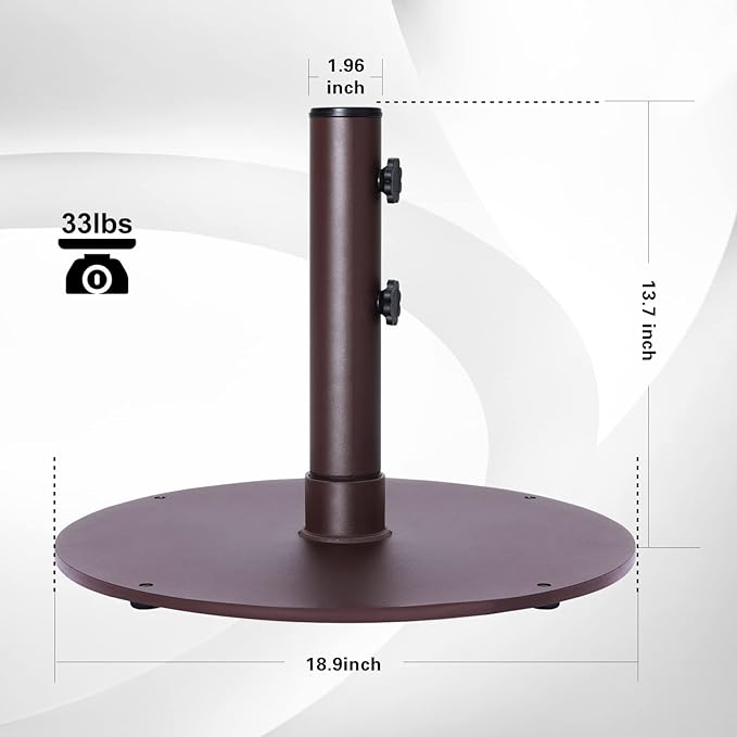 Load image into Gallery viewer, Umbrella Stand Outdoor Base Weight,Steel Plate Stand 34lb for Patio Umbrella
