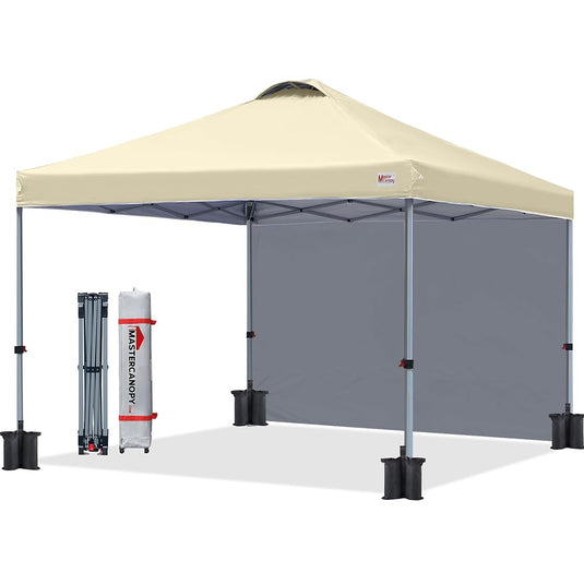 Leisure Sports 8x8/10x10 Durable Pop up Canopy Tent with Sidewall