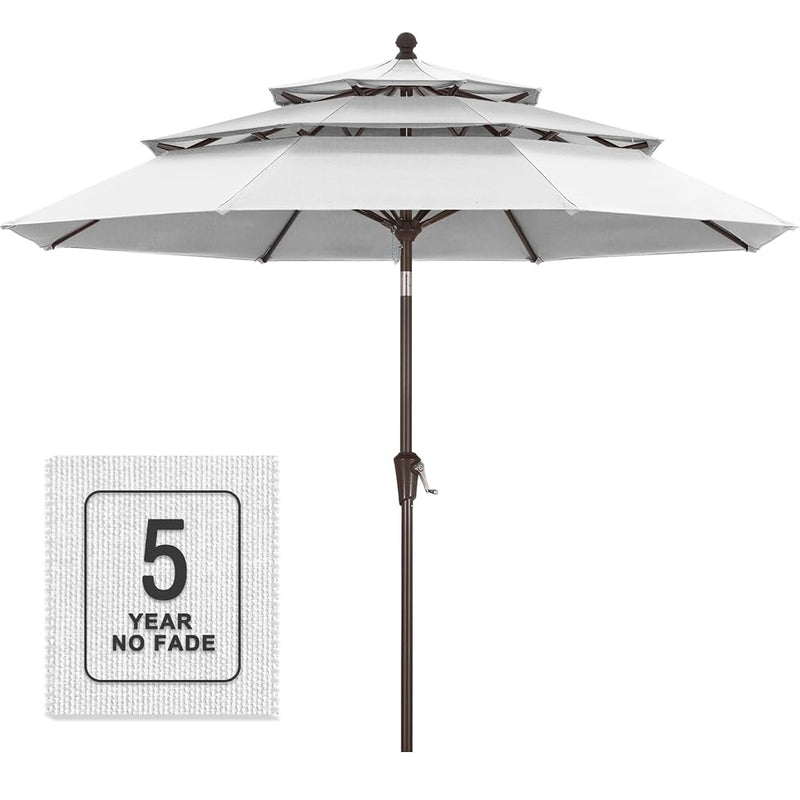 Load image into Gallery viewer, MASTERCANOPY 9ft 3-Tier Olefin Patio Umbrella 5-Year-Non-Fading
