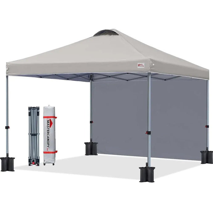 Leisure Sports Durable Pop‑up Canopy Tent with Sidewall – 8x8, 10x10