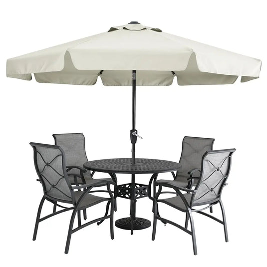 MASTERCANOPY 7.5FT/9FT Valance Patio Umbrella for Outdoor Table Market-CA