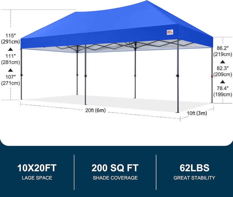 Load image into Gallery viewer, MASTERCANOPY Durable Pop Up Canopy Tent 10x20
