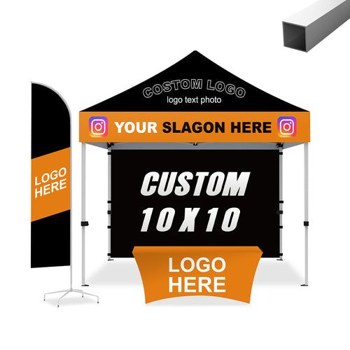 Commercial Series Custom Canopy Tent 10x10 Full Case Vision Super Value Package