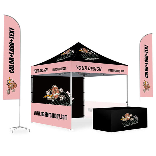 Premium+ Series Custom Canopy Tent 10x10 Full Case Vision Super Value Package