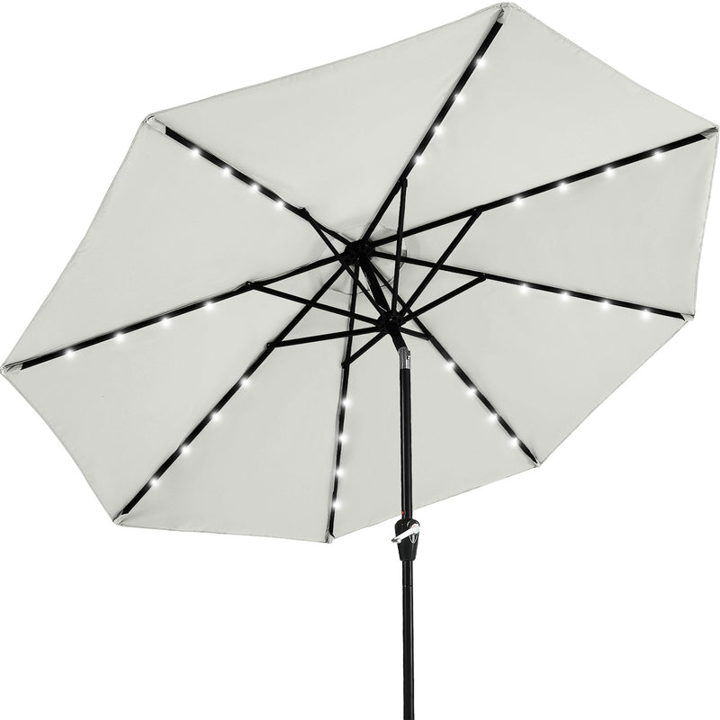 Load image into Gallery viewer, MASTERCANOPY Patio Umbrella with 32 Solar LED Lights 8 Ribs-CA
