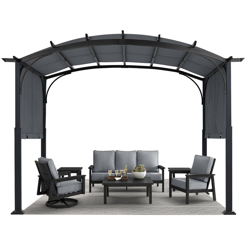 Load image into Gallery viewer, MASTERCANOPY Outdoor Retractable Pergola with Sun Shade Patio Garden Pergola
