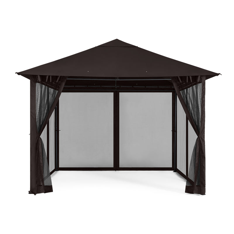 Load image into Gallery viewer, 11x11FT Outdoor Patio Gazebo Canopy with Mosquito Netting
