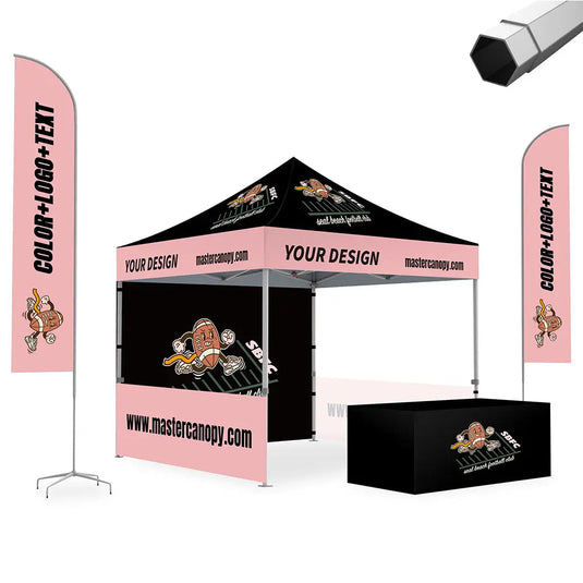 Premium+ Series Custom Canopy Tent 10x10 Full Case Vision Super Value Package