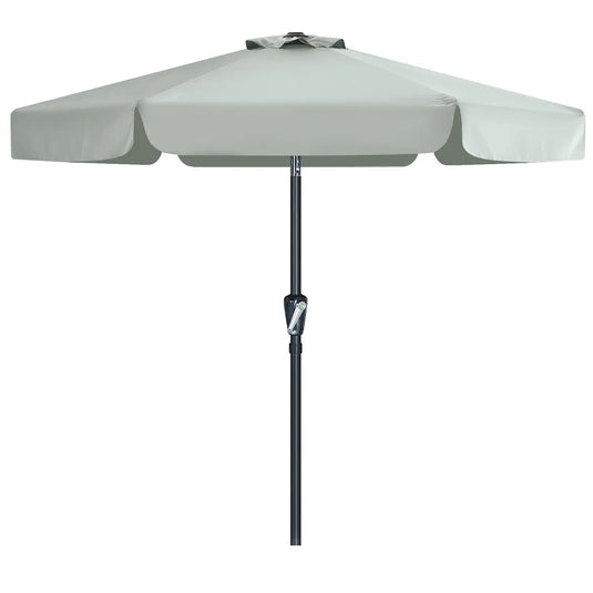 MASTERCANOPY Valance Patio Umbrella for Outdoor Table Market 6/8 Ribs