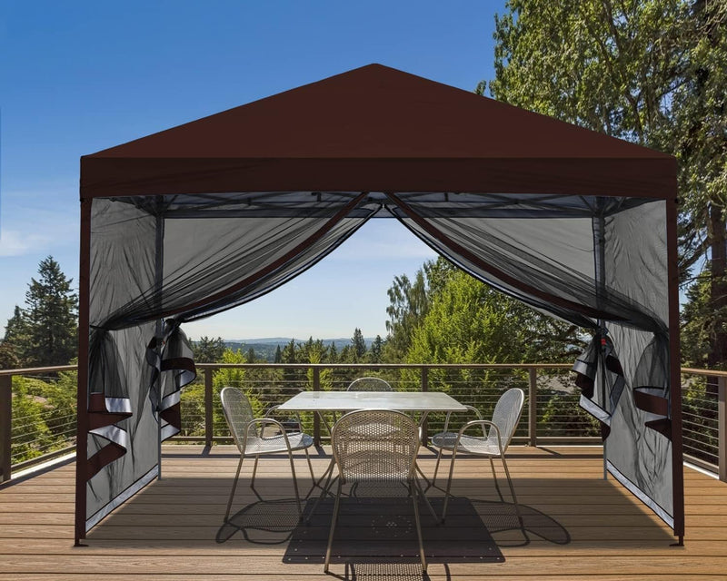 Load image into Gallery viewer, Leisure Sports Pop-Up Easy Setup Outdoor Canopy Tent with Netting Screen Walls - 8x8, 10x10
