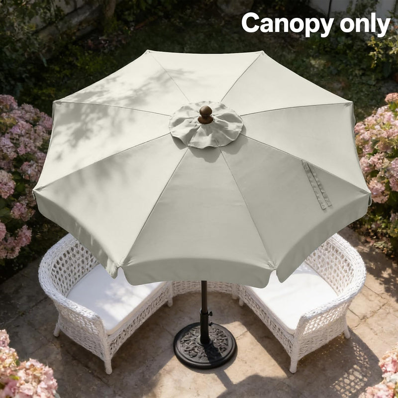 Load image into Gallery viewer, MASTERCANOPY Valance Patio Umbrella 6 Ribs 8 Ribs Replacement Top Only
