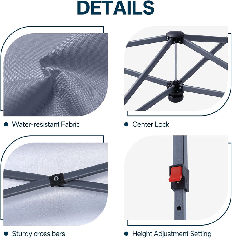 Load image into Gallery viewer, Leisure Sports Pop-Up Canopy Tent with Church Window Sidewalls - 10x10, 10x20
