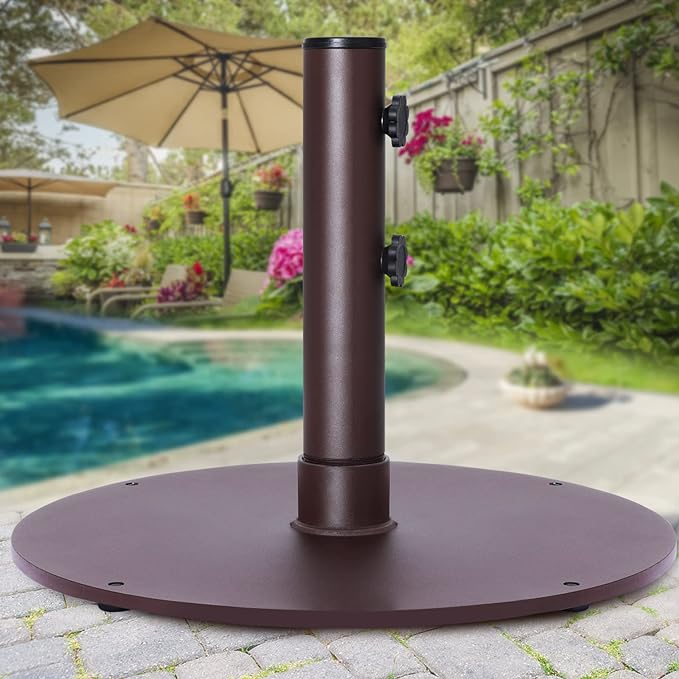 Load image into Gallery viewer, Umbrella Stand Outdoor Base Weight, Steel Plate Stand for Patio Umbrella
