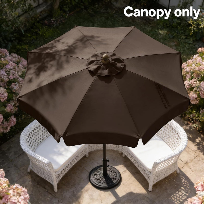 Load image into Gallery viewer, MASTERCANOPY Valance Patio Umbrella 6 Ribs 8 Ribs Replacement Top Only
