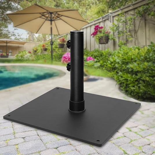 Umbrella Stand Outdoor Base Weight,Steel Plate Stand 34lb for Patio Umbrella