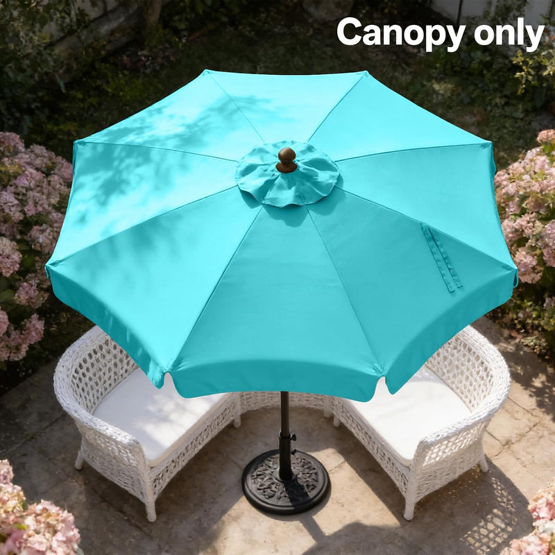 Load image into Gallery viewer, MASTERCANOPY Valance Patio Umbrella 6 Ribs 8 Ribs Replacement Top Only
