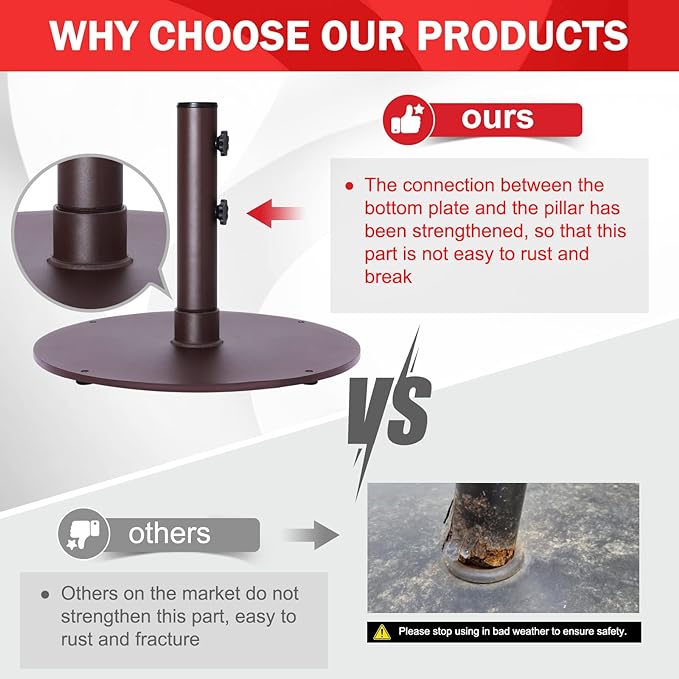 Load image into Gallery viewer, Umbrella Stand Outdoor Base Weight, Steel Plate Stand for Patio Umbrella
