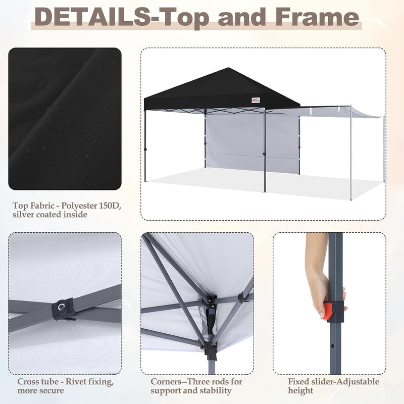 Load image into Gallery viewer, MASTERCANOPY 10x10 Pop-Up Canopy Tent with Two Shelters
