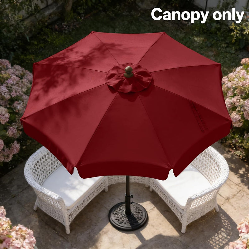Load image into Gallery viewer, MASTERCANOPY Valance Patio Umbrella 6 Ribs 8 Ribs Replacement Top Only
