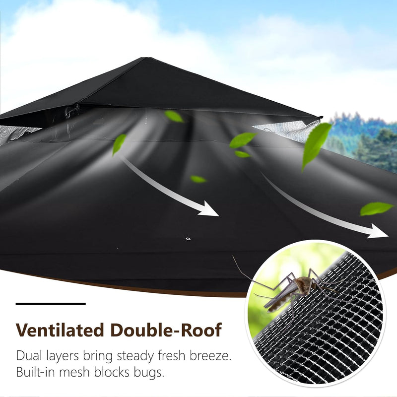 Load image into Gallery viewer, MASTERCANOPY Outdoor Patio Gazebo with Mosquito Netting 9x9, 11x11
