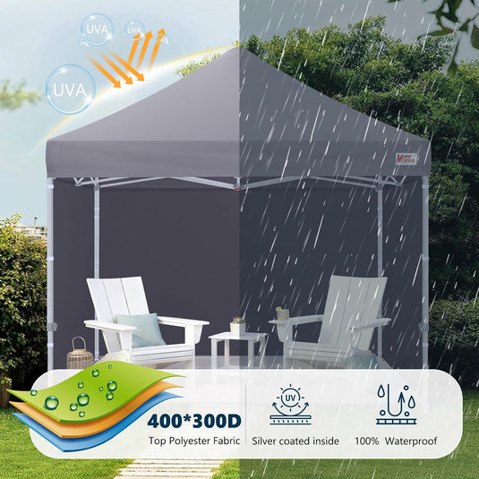 Mastercanopy Core-35 Premium Heavy Duty Instant Canopy Tent with Sidewalls - 10x10, 10x15, 10x20