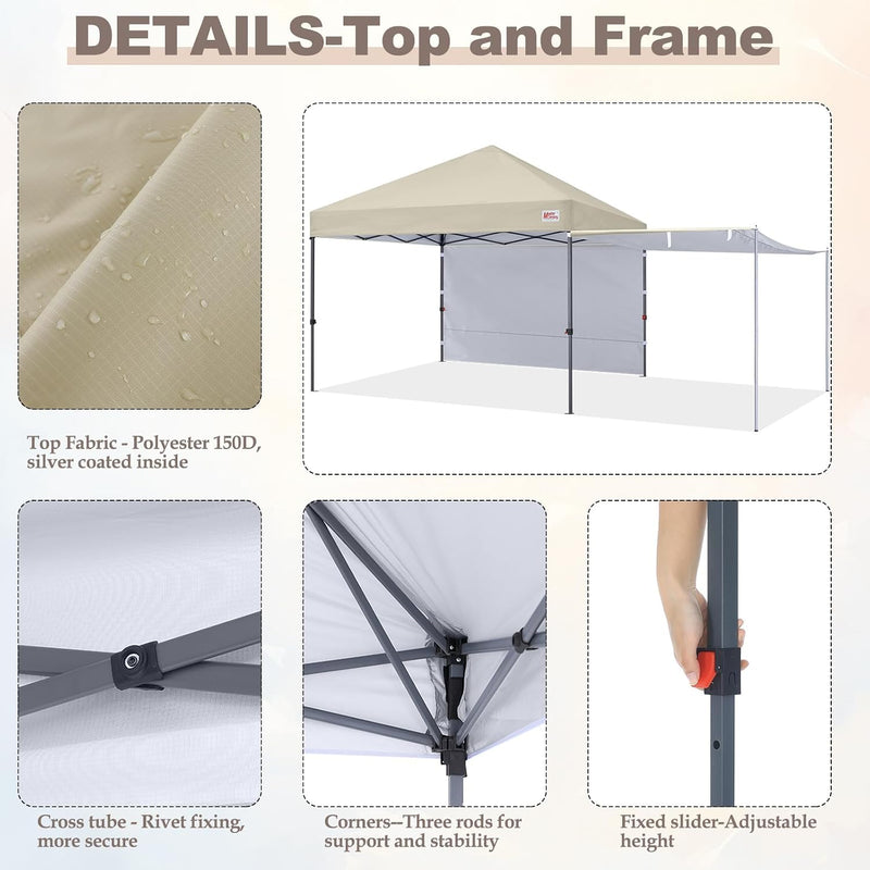 Load image into Gallery viewer, MASTERCANOPY 10x10 Pop-Up Canopy Tent with Two Shelters
