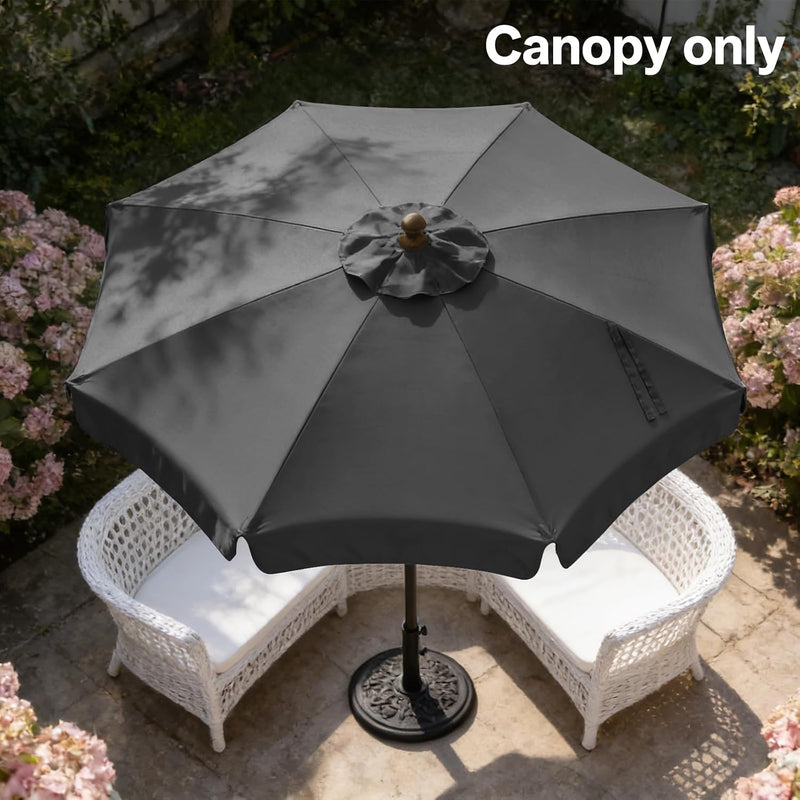Load image into Gallery viewer, MASTERCANOPY Valance Patio Umbrella 6 Ribs 8 Ribs Replacement Top Only
