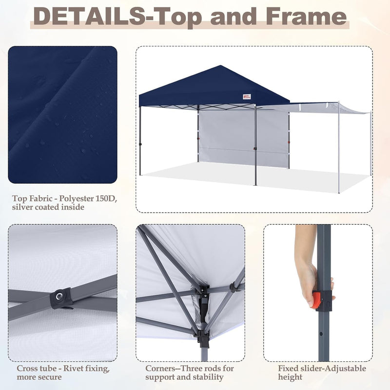Load image into Gallery viewer, MASTERCANOPY 10x10 Pop-Up Canopy Tent with Two Shelters
