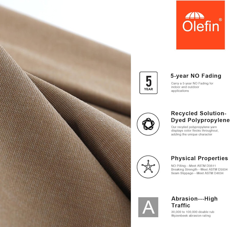 Load image into Gallery viewer, 9FT Patio Umbrella Replacement Canopy for 8 Ribs 5-Year-Non-Fading Olefin
