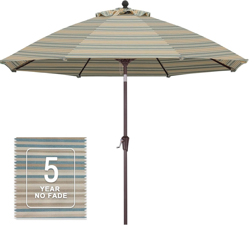 Load image into Gallery viewer, MASTERCANOPY Olefin 5-Year-Non-Fading 9ft Patio Outdoor Table Umbrella 8 Ribs
