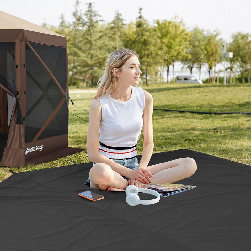 Load image into Gallery viewer, MASTERCANOPY Hexagonal Camping Tent Footprint 10x10
