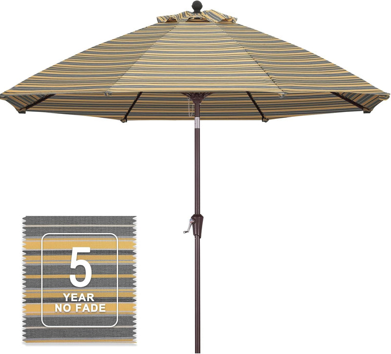MASTERCANOPY Olefin 5-Year-Non-Fading 9ft Patio Outdoor Table Umbrella