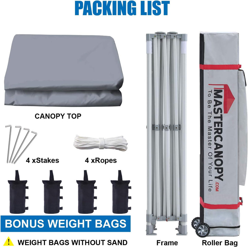 Load image into Gallery viewer, Mastercanopy Core-35 Premium Heavy Duty Instant Canopy Tent - 10x10, 10x15, 10x20

