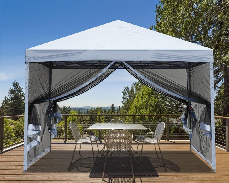 Load image into Gallery viewer, Leisure Sports Pop-Up Easy Setup Outdoor Canopy Tent with Netting Screen Walls - 8x8, 10x10

