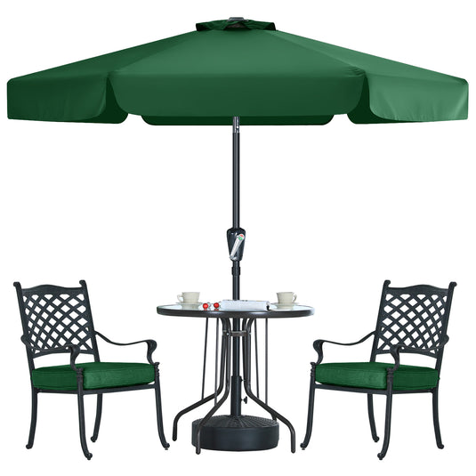 MASTERCANOPY 7.5FT/9FT Valance Patio Umbrella for Outdoor Table Market-CA