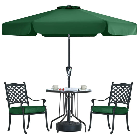 MASTERCANOPY 7.5FT/9FT Valance Patio Umbrella for Outdoor Table Market-CA