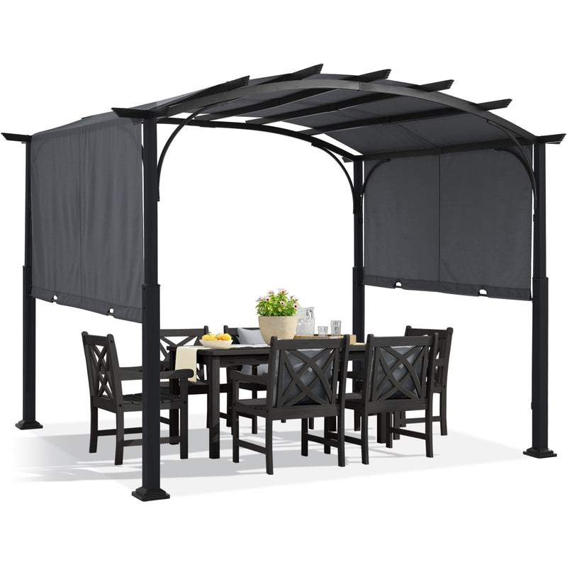 Load image into Gallery viewer, MASTERCANOPY Outdoor Retractable Pergola with Sun Shade Patio Garden Pergola
