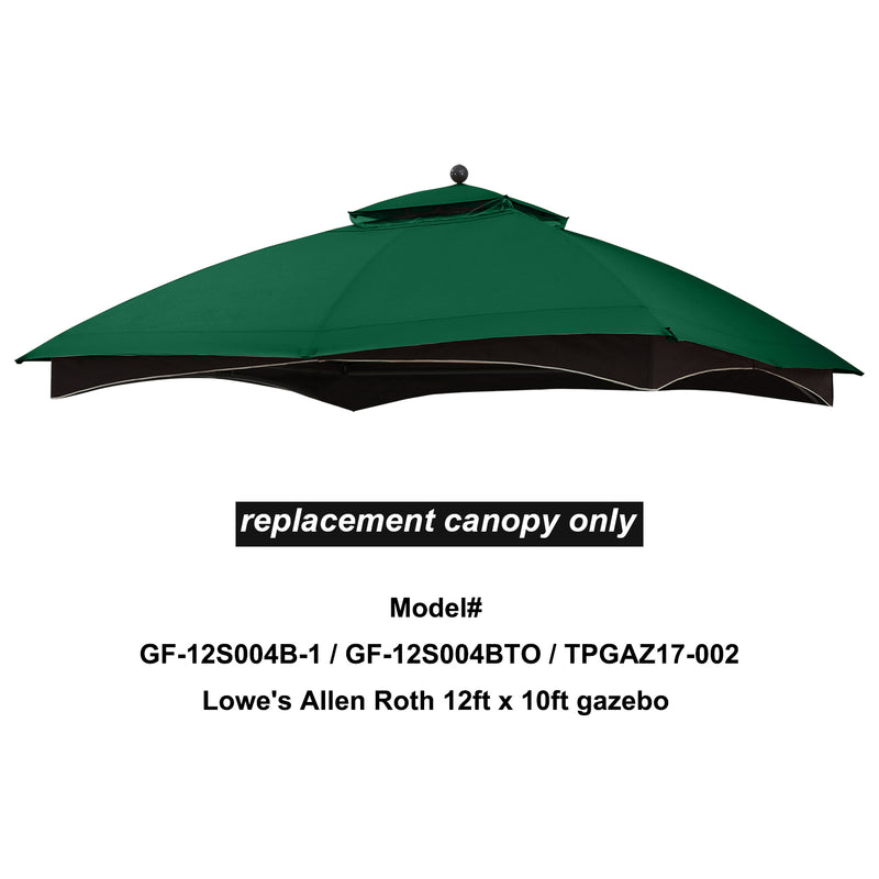 Load image into Gallery viewer, MASTERCANOPY Replacement Canopy Top for Lowe's Allen Roth 10x12 Gazebo #GF-12S004B-1
