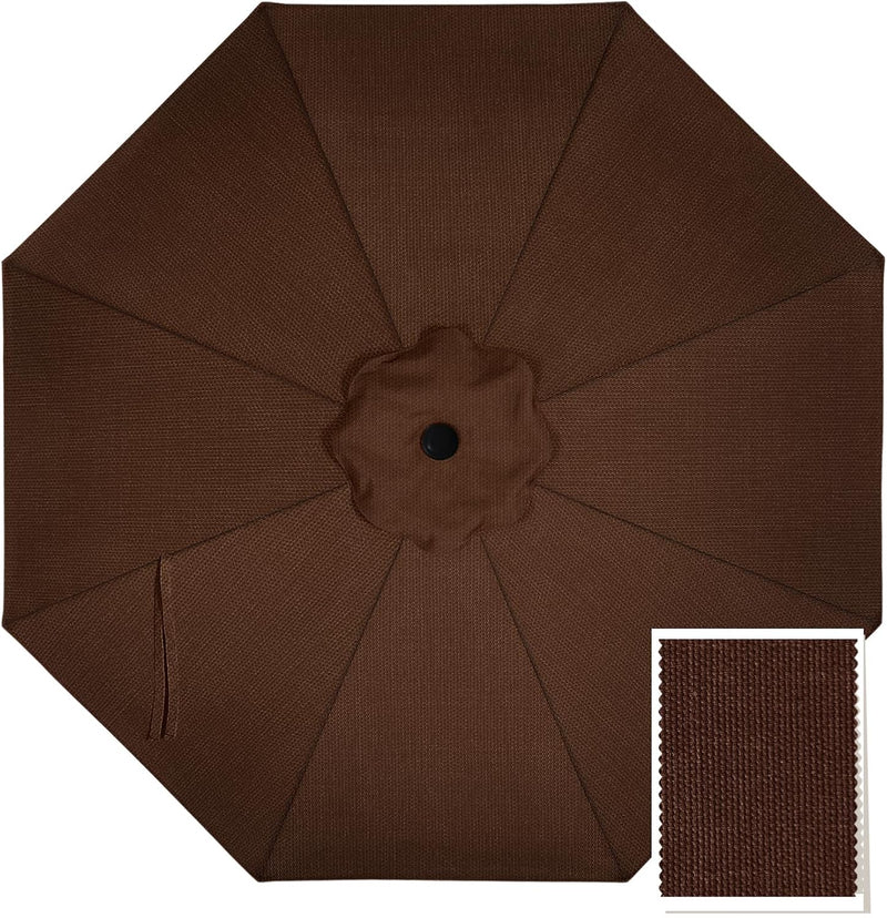 Mastercanopy Patio Umbrella 9 ft Replacement Canopy for 8 Ribs-Sky Blue