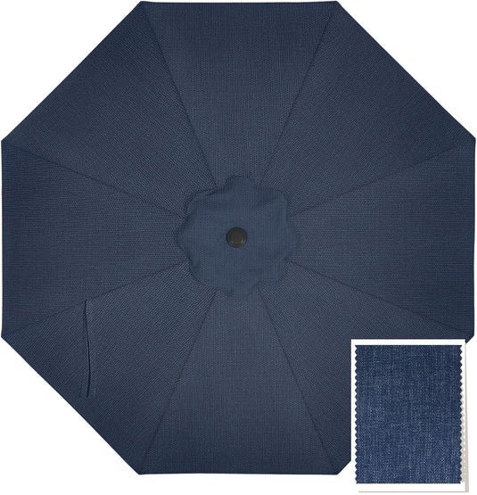 9FT Patio Umbrella Replacement Canopy for 8 Ribs 5-Year-Non-Fading Olefin