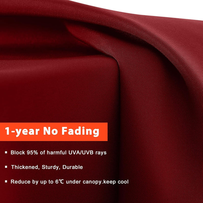 Load image into Gallery viewer, MASTERCANOPY Valance Patio Umbrella 6 Ribs 8 Ribs Replacement Top Only
